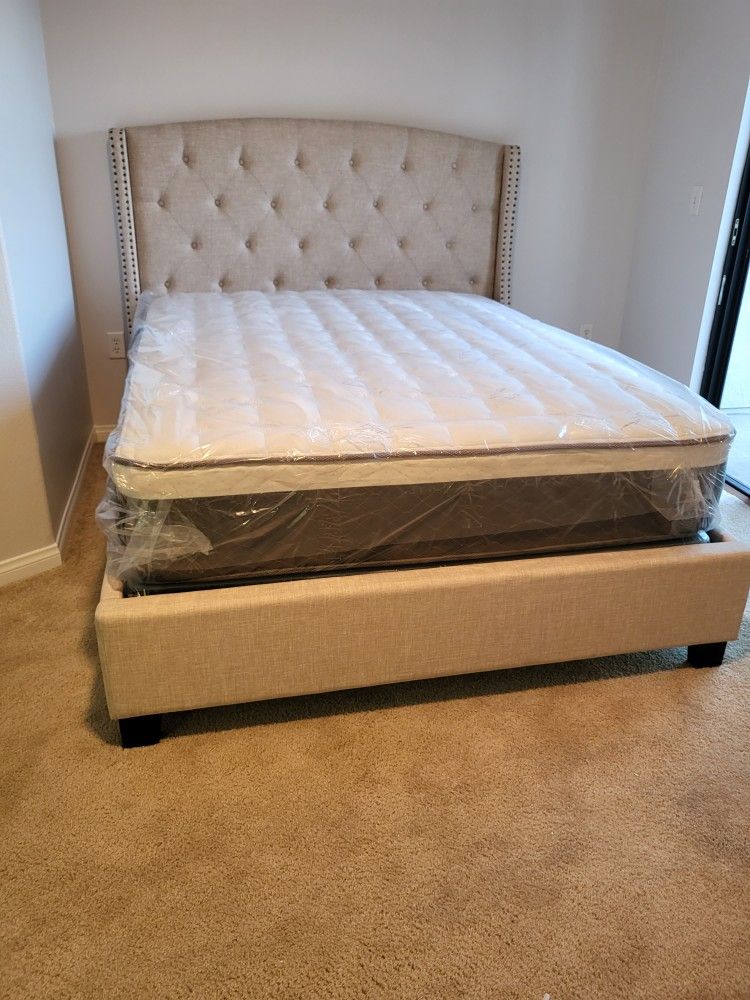 King Bed Frame And Mattress Set