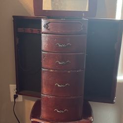Antique Standing Jewelry Box