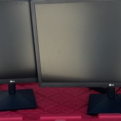 2 LG 24’ Monitors