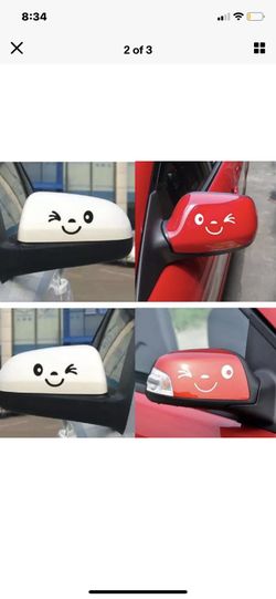Funny and cute car mirror sticker One pair
