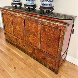 Tibetian Painted Cabinet