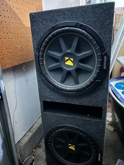 Kicker Comp subwoofers in a custom/ported carpeted enclosure $170 obo