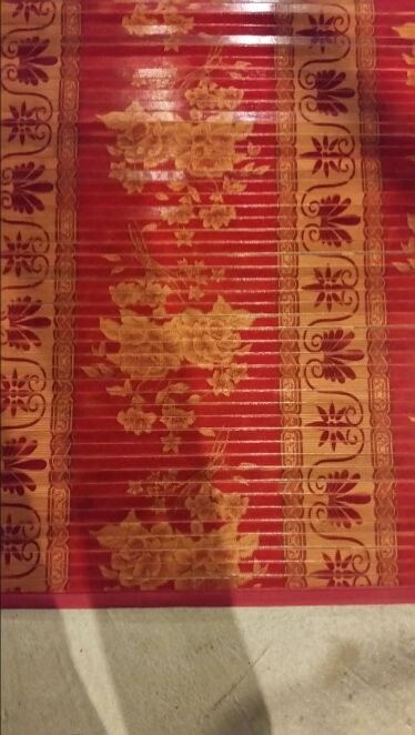 Pier 1 imports Bamboo Rug-Red