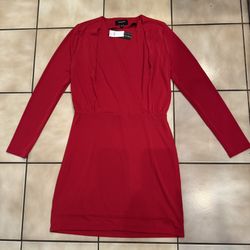 NWT Banana Republic Red Long Sleeve M Dress