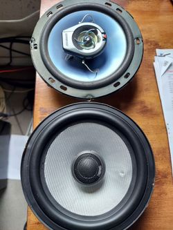 Two Car Speakers 6 5" Kenwood And Polk
