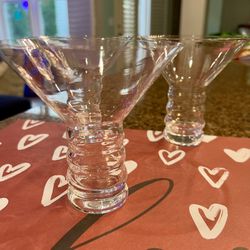 Martini Glasses, Stemless, Set of 4, Elegant