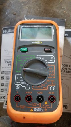 Blue point multimeter