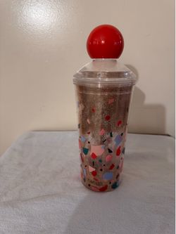 https://offerup.com/redirect/?o=YmFuLmRv Glitter Confetti Tumbler Red Lid