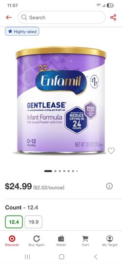 Gentlease 12.4 cans --10 available