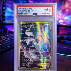 2016 Pokémon XY FA/MEWTWO EX Evolution PSA 10