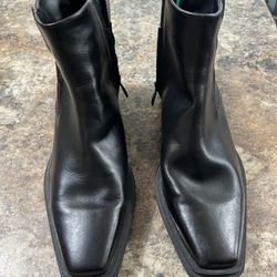 Franco Sarto Leather Ankle Boots Size 9M Dress Shoes