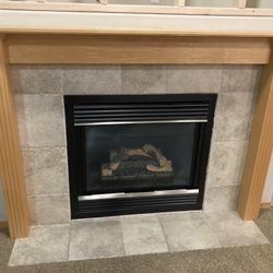Wood Mantel 