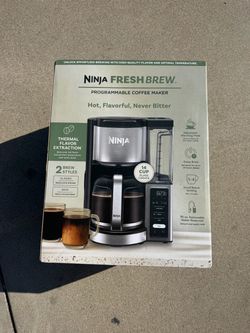 Ninja fresh brew drip coffee maker 14 cup glass
