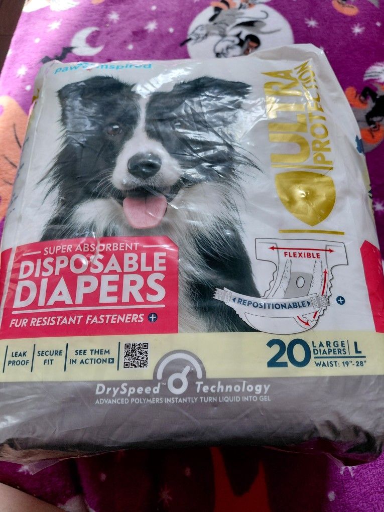 New Dog Diapers Size Large