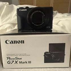 Canon G7X Mark III Camera