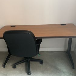 Desk And Chair &100