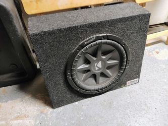 Kicked subwoofer.