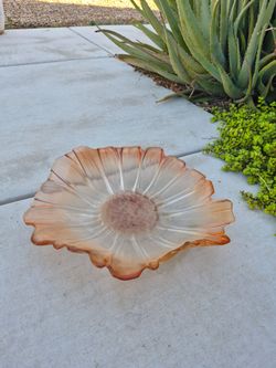 Glass Flower Bowl