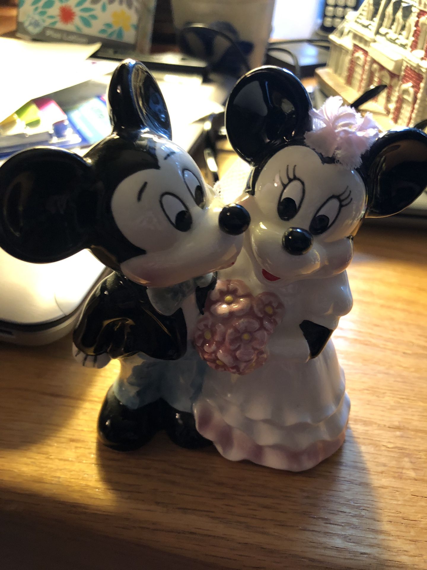 Bride and groom Mickey and Minnie