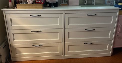 White 6 Drawer Dresser Ikea Songesand