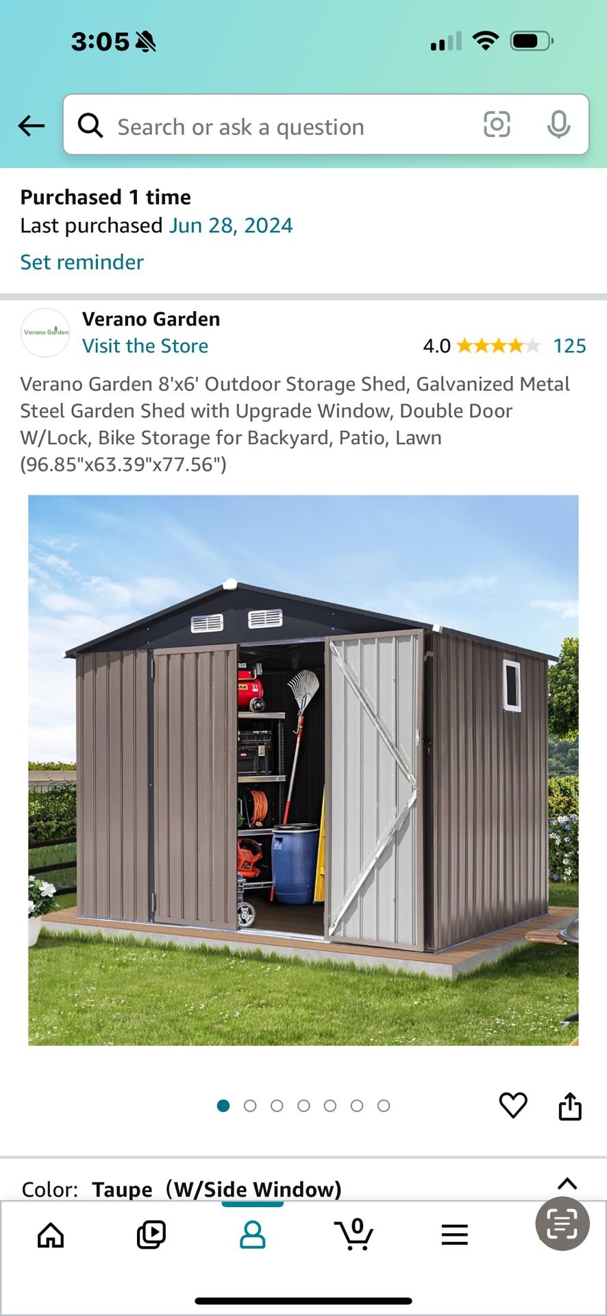NEW 8X9 Out Door Shed still in unopened Boxes