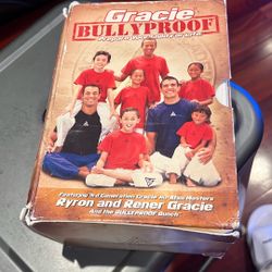 Gracie Jiu-Jitsu BullyProof 11 DVD Set Lessons Box Poster Journal