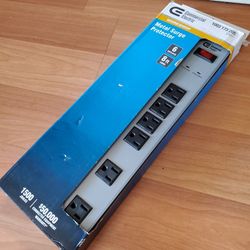 General Electric Workshop Metal Surge Protector 8ft Cord