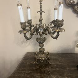 Antique Electric Candelabra Lamps
