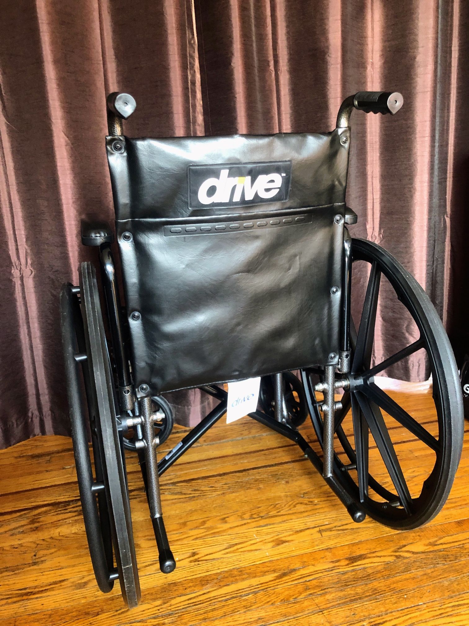 Drive Silver Sport 2 Lightweight Folding Wheelchair with Detachable Desk Arms and Swing Away Footrests