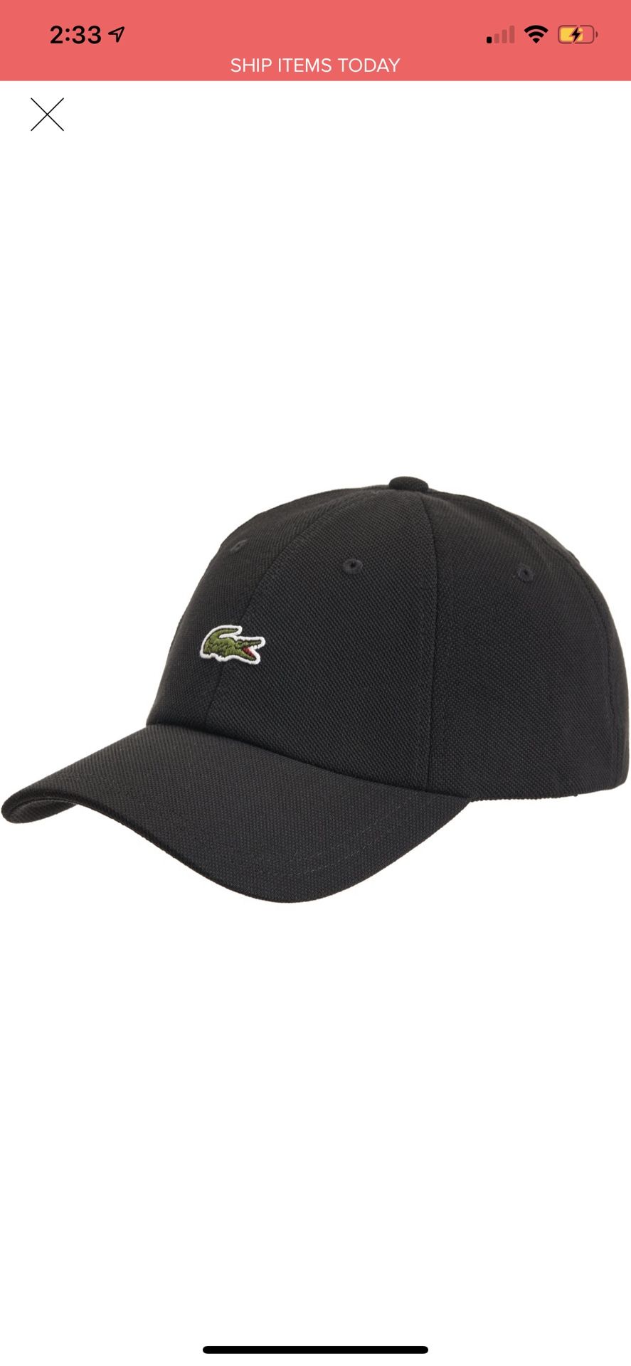 Supreme Lacoste hat