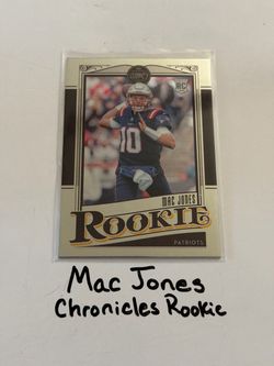 Mac Jones San Francisco 49ers QB Chronicles Rookie Card.