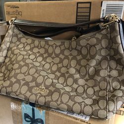 Coach bag tote -brown 