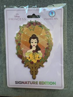 Disney Beauty & the Beast Belle Jumbo Mirror Pin | Pink à la Mode