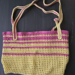 Small Crochet Tote Bag