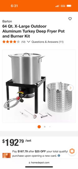 64 Quart Deep Fryer 