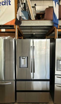 Samsung 4-Door Refrigerator (French Door Fridge with Drawer Freezer) Stainless Steel - Water Dispenser LED Lighting