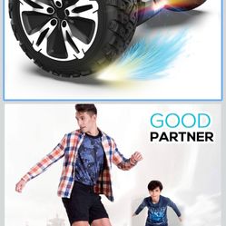 Gyroor Warrior 8.5 inch All Terrain Off Road Hoverboard with Bluetooth Speakers and LED Lights, UL2272 Certified Self Balancing Scooter