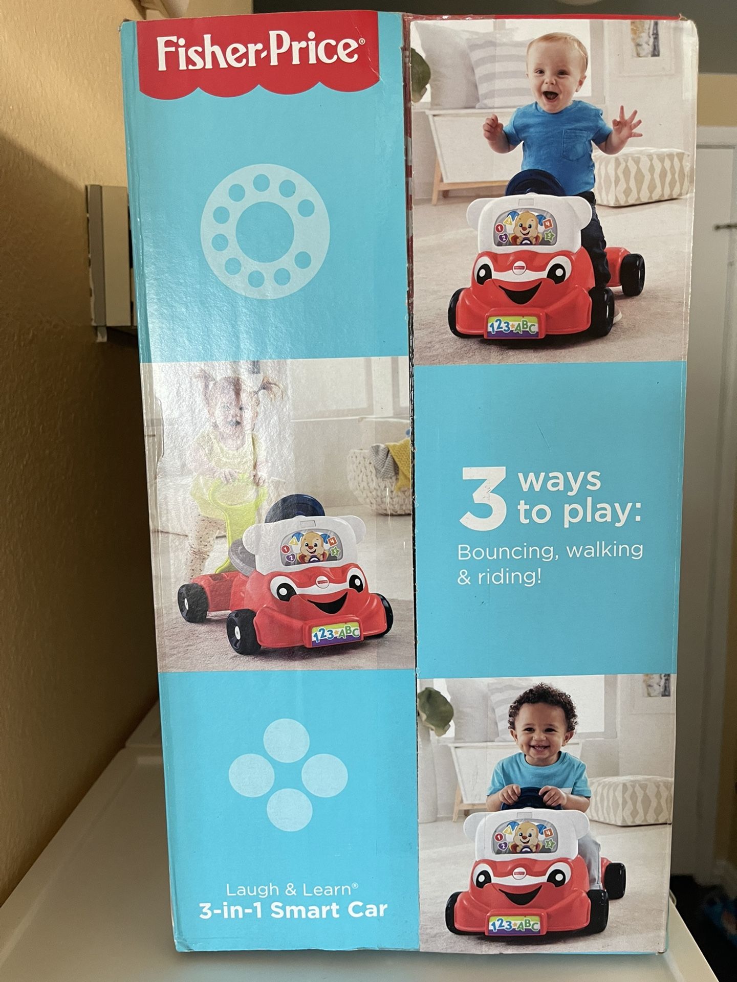 Pink Toys Smart Stages Fisher Price In Walker Fisher-Price  New fisher price 3 in 1 smart car walker