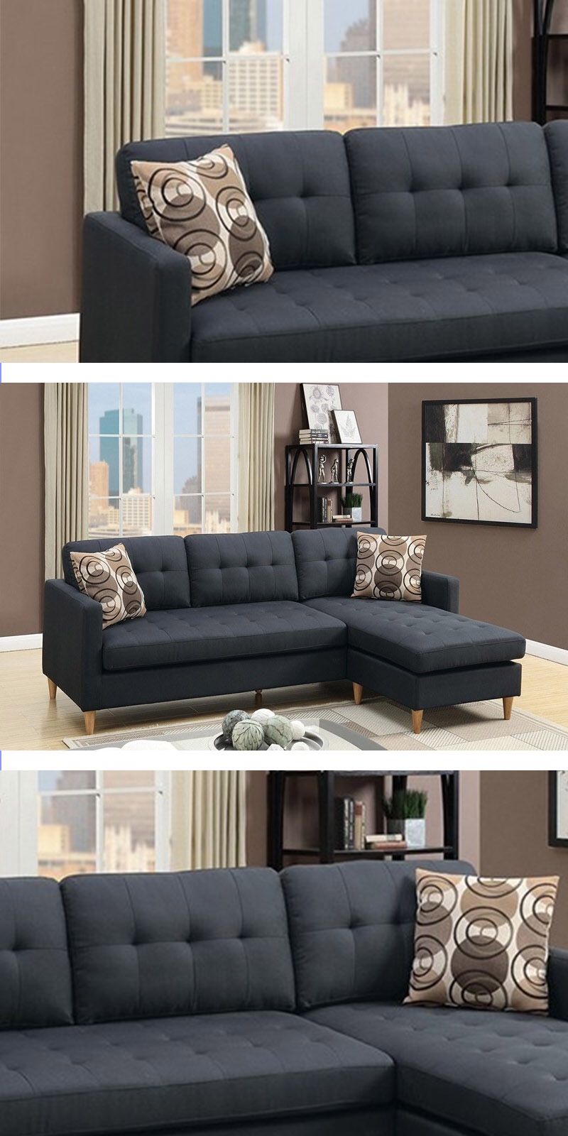 SECTIONAL | LIVING ROOM | COUCH | LOVESEAT | SOFA | JUEGO DE SALA | DELIVERY FREE BY TMF 🚚📦