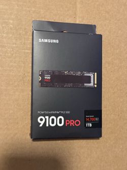 Samsung - – 9100 PRO 1TB Internal SSD PCIe Gen 5x4 NVMe, Speeds Up to 14700 MB/s SEALED