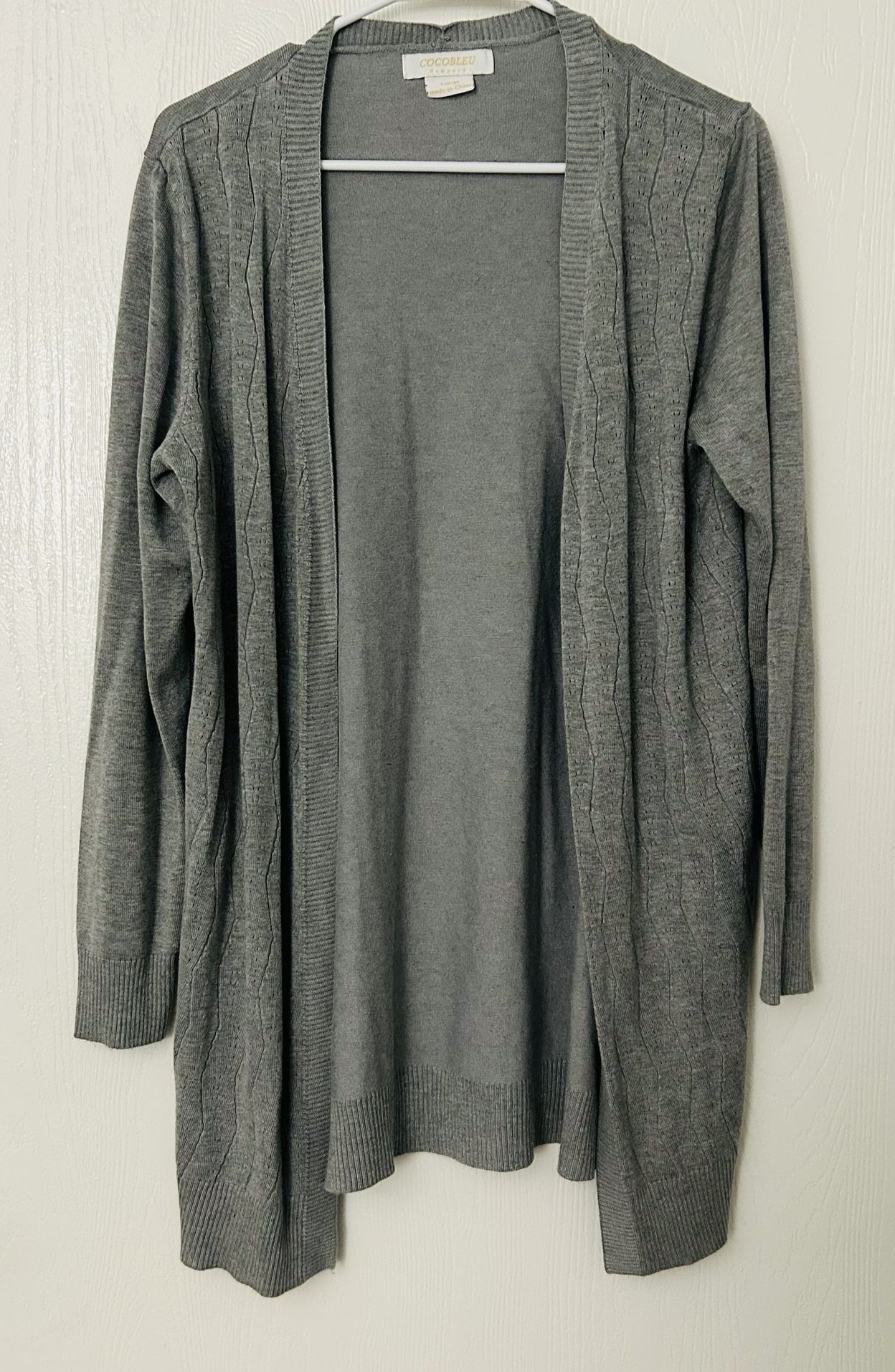 ✨Cocobleu New York, Large, Gray Cardigan