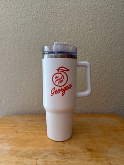 Georgia Peach State Travel Tumbler with Handle