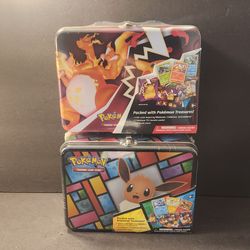 New SWSH Pokemon Eevee 2021 Collectors Chest Charizard Pikachu Fall 2020 Tin Box