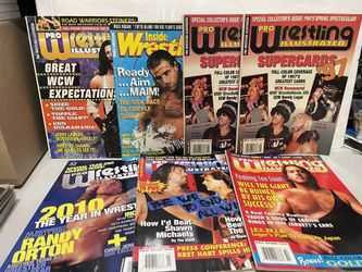 Lot Of Pro Illustrated WWF MAGAZINES 
