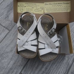 White Salt Water Sandals Size 6