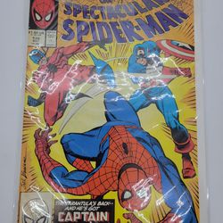 Marvel Comics The Spectacular Spiderman #138 Tarantula & Captain America VS Spider-man 1987
