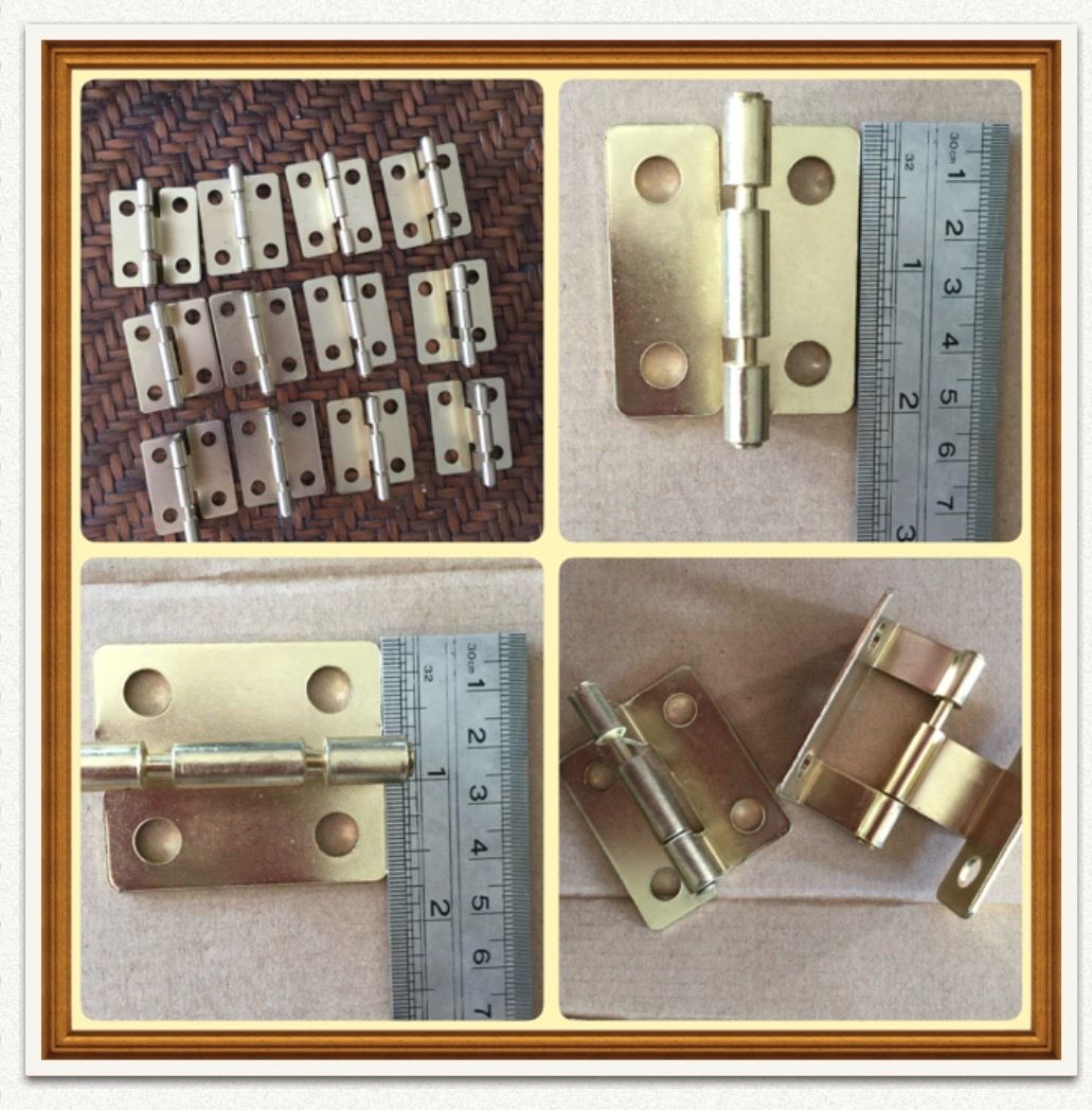 Brass Door Butt Hinges. (Pack of 12), New