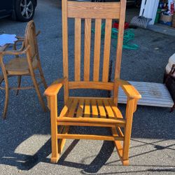 Oak President Kennedy Rocker