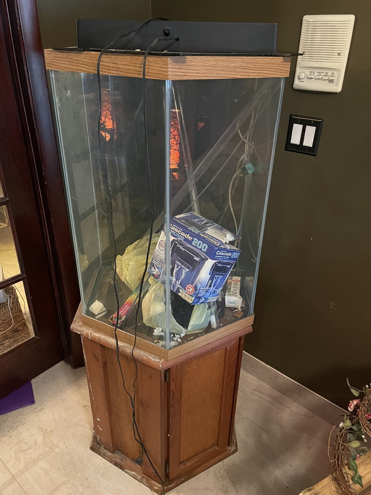 Hexagon Fish Tank with Stand