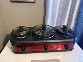 TRU Triple Slow Cooker and Buffet Server